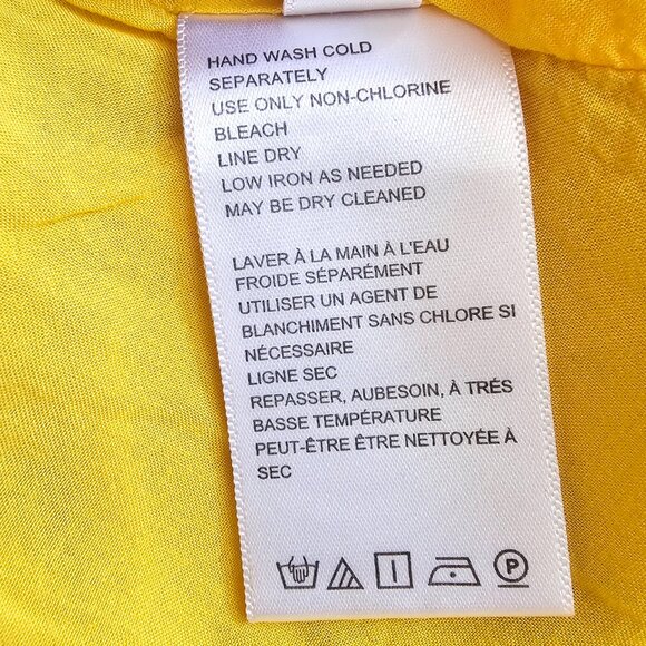 Urban Outfitters Picnic Tiered Frock Short Sleeve Dress XS Glowy Golden Yellow - Picture 11 of 12